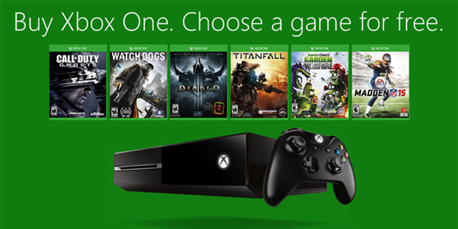 Get a free game when you buy an XBOX One this week!