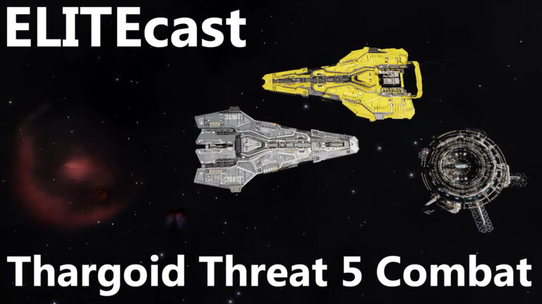 Anti-Thargoid Threat 5 Combat this week on ELITEcast
