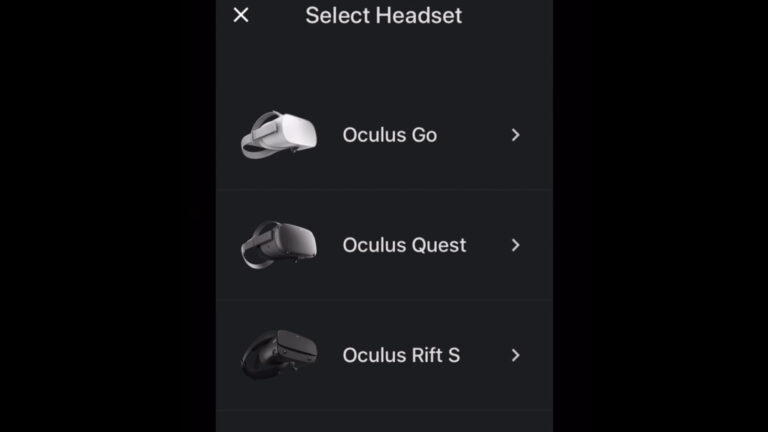 Oculus Quest Initial Setup Using The iOS App